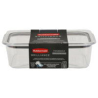 Rubbermaid Brilliance Container, Plastic, 9.6 Cup, 1 Each