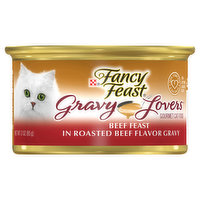 Fancy Feast Gravy Lovers Gravy Wet Cat Food, Gravy Lovers Beef Feast in Roasted Beef Flavor Gravy, 3 Ounce