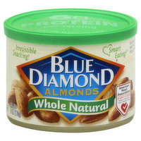 Blue Diamond Almonds, Whole Natural, 6 Ounce