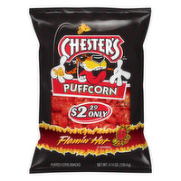 Chester's Puffed Corn, Flamin' Hot Flavored, 4.25 Ounce