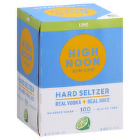 High Noon Sun Sips Hart Seltzer, Lime, 4 Pack, 4 Each