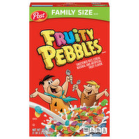 Fruity Pebbles Cereal, Family Size, 19.5 Ounce