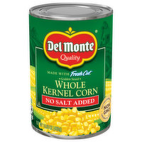 Del Monte Corn, No Salt Added, Golden Sweet, Whole Kernel, 15.25 Ounce