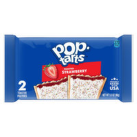 Pop-Tarts Toaster Pastries, Strawberry, Frosted, 2 Each