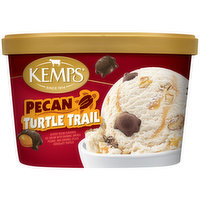 Kemps Pecan Turtle Trail Ice Cream, 1.5 Quart