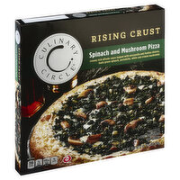 Culinary Circle Pizza, Rising Crust, Spinach and Mushroom, 30.3 Ounce