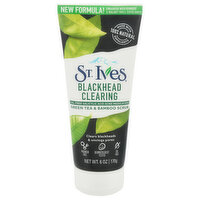 St. Ives Scrub, Green Tea & Bamboo, Blackhead Clearing, 6 Ounce