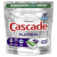 Cascade Cascade Platinum Dishwasher Detergent Pods + Oxi, Fresh, 21 Count, 21 Each