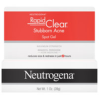 Neutrogena Rapid Clear Stubborn Acne, Maximum Strength, Spot Gel, 1 Ounce