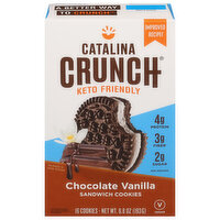 Catalina Crunch Sandwich Cookies, Keto Friendly, Chocolate Vanilla, 16 Each