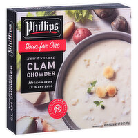 Phillips Soup for One Clam Chowder, New England, 10 Ounce