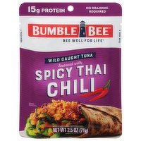 Bumble Bee Tuna, Spicy Thai Chili, Wild Caught, 2.5 Ounce
