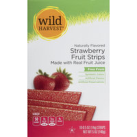 Wild Harvest Fruit Strips, Strawberry, 10 Each