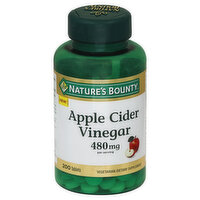 Nature's Bounty Apple Cider Vinegar, 480 mg, Tablets, 200 Each