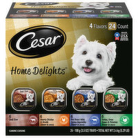 Cesar Home Delights Canine Cuisine, 4 Flavors, 24 Each