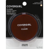 CoverGirl Clean Pressed Powder, Normal Skin, Classic Ivory 110, 0.39 Ounce