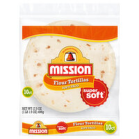 Mission Super Soft Tortillas, Flour, Soft Taco, 10 Each