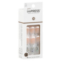 imPRESS Press-On Manicure Nails, Short Length, Time Slip, 30 Each