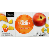 Essential Everyday Peaches in 100% Juice, Diced, 12 Each