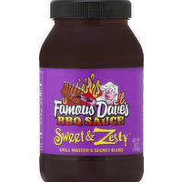 Famous Dave's BBQ Sauce, Sweet & Zesty, 38 Ounce