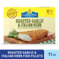 Gorton's Fish Fillets, Breaded, Garlic & Herb, 6 Each