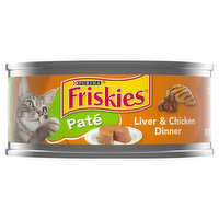 Friskies Pate Pate Wet Cat Food, Liver & Chicken Dinner, 5.5 Ounce