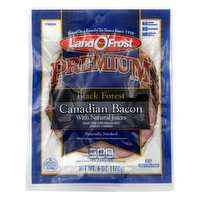 Land O'Frost Canadian Bacon, with Natural Juices, Hickory Smoked, 6 Ounce