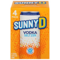 Sunny D Vodka Seltzer, 4 Pack, 4 Each