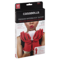 Casabella Gloves, Premium, WaterBlock, Medium, 1 Each