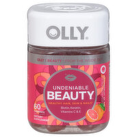 Olly Undeniable Beauty Multivitamins, Gummies, Grapefruit Glam, 60 Each