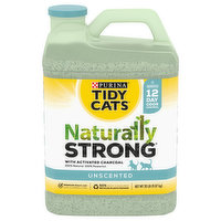 Tidy Cats Naturally Strong Clay Clumping Litter, Unscented, 20 Pound