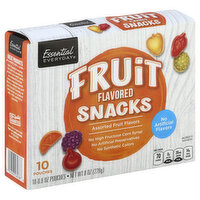 Essential Everyday Fruit Flavored Snacks, Assorted Fruit Flavors, 10 Each