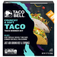 Taco Bell Taco Dinner Kit, Crunchy & Soft, 12.77 Each