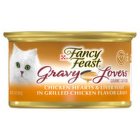 Fancy Feast Gravy Lovers Gravy Wet Cat Food, Gravy Lovers Chicken Hearts & Liver Feast, 3 Ounce