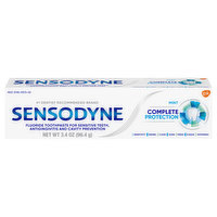 Sensodyne Toothpaste, Complete Protection, Mint, 3.4 Ounce