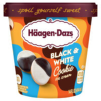 Haagen-Dazs Ice Cream, Black & White Cookie, 14 Fluid ounce