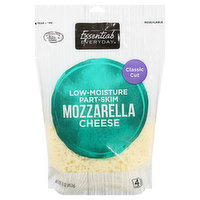 Essential Everyday Mozzarella Cheese, Low-Moisture Part-Skim, Classic Cut, 16 Ounce