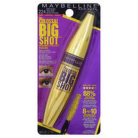 maybelline The Colossal Big Shot Volum' Express Mascara, Washable, Very Black 224, 0.33 Ounce