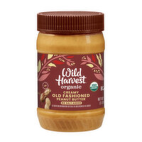 Wild Harvest Peanut Butter, Creamy, Organic, Old Fashioned