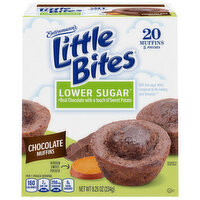 Entenmann's Little Bites Muffins, Lower Sugar, Chocolate, 5 Each