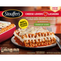 Stouffer's Lasagna, Cheese Lovers, Family Size, 38 Ounce