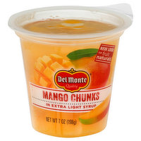 Del Monte Mango Chunks, in Extra Light Syrup, 7 Ounce