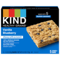 Kind Healthy Grains Granola Bars, Vanilla Blueberry, 5 Each