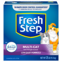 Fresh Step Clumping Cat Litter, Multi-Cat, 25 Pound