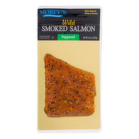 Moreys Smoked Salmon, Peppered, Wild, 4.5 Ounce