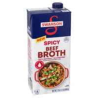 Swanson® 100% Natural Spicy Beef Broth, 32 Ounce