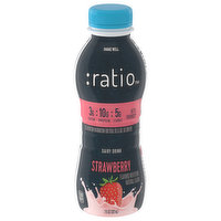 Ratio Dairy Drink, Strawberry, 7 Fluid ounce