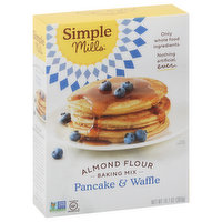 Simple Mills Pancake & Waffle, Baking Mix, Almond Flour, 10.7 Ounce
