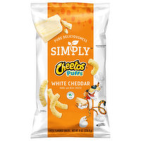 Cheetos Simply Cheese Flavored Snacks, White Cheddar, Puffs, 8 Ounce