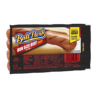 Ball Park Ball Park Bun Length Hot Dogs, Beef, 8 Count, 15 Ounce